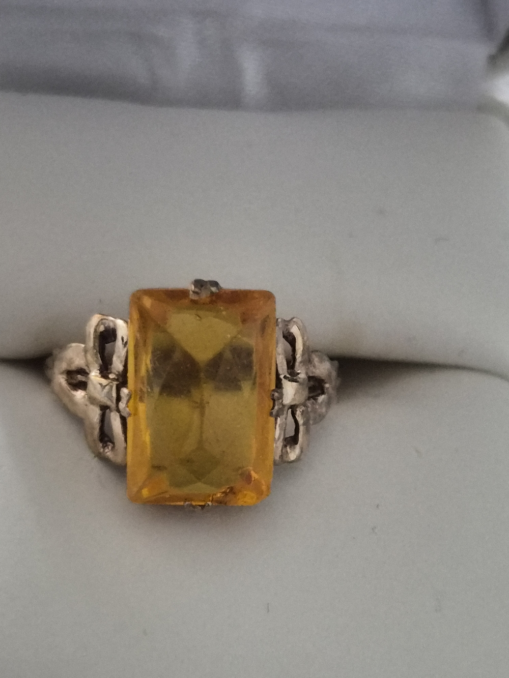 Antique 9ct gold Yellow Gemstone Rings Sz 5.5